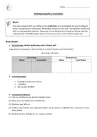 Vorschau - Arbeitsblätter - Stoffeigenschaften: Löslichkeit und Sättigung - Deckblatt