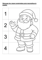 Aperçu - Apprentissages en autonomie - Puzzles numérotés de Noël (maternelle, CP, inclusion) (différenciation) - Page 2
