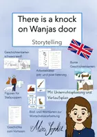 Vorschau - Arbeitsblätter - There is a knock on Wanjas door_Arbeitsblätter, Bildkarten, Stabfiguren - Deckblatt