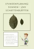 Vorschau - Stundenentwürfe - Stundenplanung Sonnen- und Schattenblätter inkl. Arbeitsmaterial Sek. I & II - Deckblatt