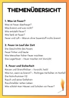 Vorschau - Arbeitsblätter - Das Feuer - 15 Sachtexte + Fragen - Seite 1