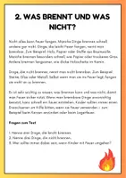 Vorschau - Arbeitsblätter - Das Feuer - 15 Sachtexte + Fragen - Seite 3