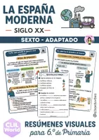 Aperçu - Feuilles d'exercices - XXe siècle – Espagne | Résumés visuels + Activités - Page de couverture