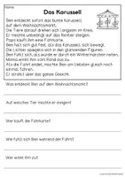 Vorschau - Arbeitsblätter - Besuch auf dem Weihnachtsmarkt | Leseverständnis, Klasse 1 + 2 - Seite 2