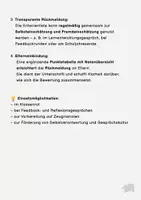 Vorschau - Arbeitsblätter - Kriterienliste und Leistungsbewertung- mündliche Mitarbeit - Seite 2