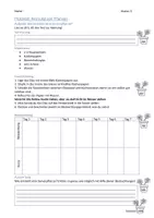 Vorschau - Arbeitsblätter - Protokoll zur Samenkeimung am Beispiel einer Bohne - Deckblatt