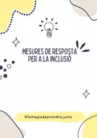 Vista previa - Refuerzo / NEE / Materiales de apoyo - Mesures de resposta per a la inclusió: PF per a casos pràctics - Portada