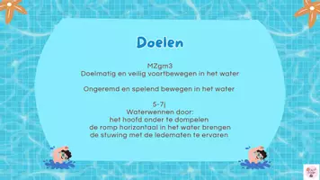 Voorbeeld - Zwemkaarten kleuters - Pagina 1