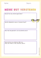 Vorschau - Arbeitsblätter - Wut Hilfeplan Auslöser Cool Down Praxismaterial Coaching - Seite 2