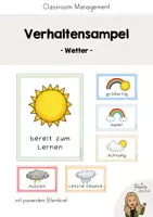 Vorschau - Bildkarten - Verhaltensampel Wetter (Classroom Management) - Deckblatt
