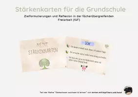 Vorschau - Fördermaterial/Inklusion - Selbstständig Wochenziele setzen mit Stärkenkarten - Deckblatt