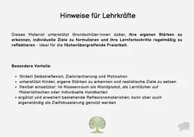 Vorschau - Fördermaterial/Inklusion - Selbstständig Wochenziele setzen mit Stärkenkarten - Seite 1
