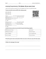 Vorschau - Arbeitsblätter - The Beatles: All you need is love – Listening Comprehension (Passive Voice) - Seite 1