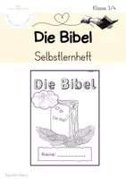 Vorschau - Unterrichtsreihen - Die Bibel - Übungsheft (Homeschooling - differenziert) - Deckblatt