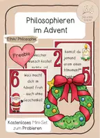 Vorschau - Bildkarten - Philosophieren im Advent - 6 Nachdenkfragen zum Ausprobieren - Deckblatt