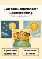 Vorschau - Bildkarten - Liederarbeitung "Wir sind Lichterkinder" - Deckblatt