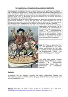 Vorschau - Arbeitsblätter - Der Imperialismus aus Sicht der Imperialisten - wie begründet sich der Imperialismus? Karikaturenanalyse / tabellarische Gegenüberstellung / Operatoren - Deckblatt