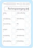 Vorschau - Spiele - Rechenspaziergang Winter (Zahlenraum 0-100 - zwei Versionen, zweifach differenziert) - Seite 1
