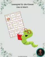 Vorschau - Aufgabenkarten - Lesespiel für die Klasse - Lies & Mach - Deckblatt