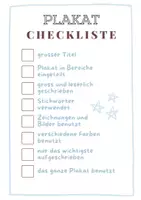 Vorschau - Arbeitsblätter - Checkliste für ein gelungenes Plakat - Seite 1