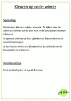 Voorbeeld - JufNika_Kleuren op code Winter - Pagina 2