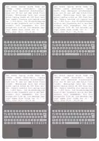 Vorschau - Aufgabenkarten - Tastschreiben alle Buchstaben und Zahlen, Laptop, Klappkarte - Seite 2