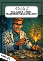 Vorschau - Unterrichtsreihen - Metalle und Redoxreaktionen; Arbeitsheft - Deckblatt
