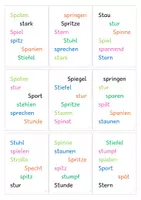 Vorschau - Spiele - WörterMatch: Wörter mit Sp und St - Seite 2
