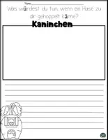 Vorschau - Mal- und Bastelvorlagen - Mein Abenteuer als Kaninchen – Schreib- und Erzählanlässe mit Hilfefragen zur Ideenfindung (2.–4. Klasse) - Seite 2