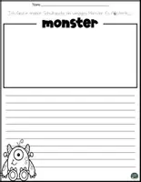 Vorschau - Mal- und Bastelvorlagen - Monster – Erzähl- und Schreibanlässe mit Fragen zum Kreativen Schreiben (2.–4. Klasse) - Seite 3
