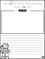 Vorschau - Arbeitsblätter - Thema Ninja: Kreative Schreib- und Erzählanlässe mit Leitfragen für die Grundschule (2.–4. Klasse) - Seite 2