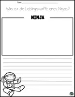 Vorschau - Arbeitsblätter - Thema Ninja: Kreative Schreib- und Erzählanlässe mit Leitfragen für die Grundschule (2.–4. Klasse) - Seite 3