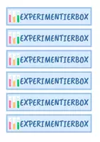 Vorschau - Experimente - Beschriftung - Experimentierboxen (Regeln + Inventarliste) - Seite 1