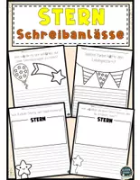 Vorschau - Mal- und Bastelvorlagen - Thema Stern: Kreative Schreib- und Erzählanlässe mit Leitfragen für die Grundschule (2.–4. Klasse) - Deckblatt