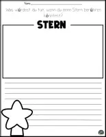 Vorschau - Mal- und Bastelvorlagen - Thema Stern: Kreative Schreib- und Erzählanlässe mit Leitfragen für die Grundschule (2.–4. Klasse) - Seite 2