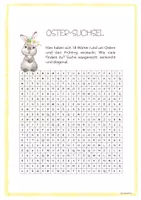 Vorschau - Arbeitsblätter - Oster-Suchsel und kleine Aktivitäten für die Osterferien - Seite 1