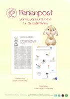 Vorschau - Arbeitsblätter - Oster-Suchsel und kleine Aktivitäten für die Osterferien - Deckblatt