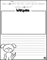 Vorschau - Mal- und Bastelvorlagen - Welpen – Erzähl- und Schreibanlässe mit Fragen zum Kreativen Schreiben (2.–4. Klasse) - Seite 2