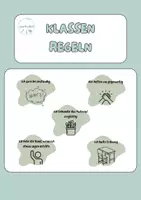 Vorschau - Poster - Klassenregeln - Verständliche Regelkarten für den Schulalltag - Deckblatt