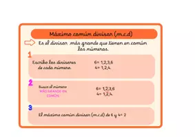 Vista previa - Hojas de trabajo - Mínimo común múltiplo y máximo común divisor - página 3