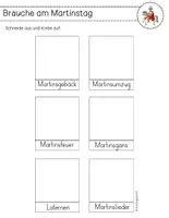 Vorschau - Arbeitsblätter - Bräuche St. Martin - Arbeitsblatt - Seite 1