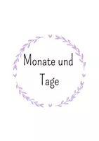 Vorschau - Spiele - Zuordnunggspiel Monate und Tage - Seite 1