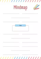 Vorschau - Arbeitsblätter - Mindmap Vorlage – Themenübersicht zum Ausfüllen - Deckblatt