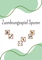 Vorschau - Spiele - Zuordnungsspiel Tierspuren - Deckblatt