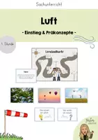 Vorschau - Arbeitsblätter - Luft erleben - Lernlandkarte (1.Stunde) - Deckblatt