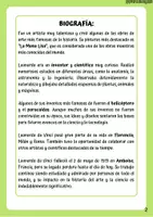 anteprima - Compiti in classe/Test - Scoprendo Leonardo Da Vinci. Spagnolo. - Pagina 2