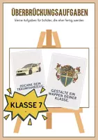 Vorschau - Arbeitsblätter - Überbrückungsaufgaben Kunst. Klasse 7 - Deckblatt