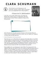 Vorschau - Stundenentwürfe - Große Komponistinnen: Clara Schumann und ihr Instrument - Deckblatt