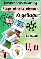 Vorschau - Fördermaterial/Inklusion - Buchstabeneinführung U - Buchstabe U - Kugellager U - Deckblatt
