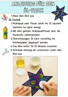 Vorschau - Mal- und Bastelvorlagen - Weihnachten Ausmalbilder-Sterne- Kunstunterricht Fensterdeko - Seite 1